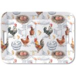 Grand plateau rectangulaire basse cour 46. 5 x 32. 5 cm Grand plateau rectangulaire basse cour 46. 5 x 32. 5 cm