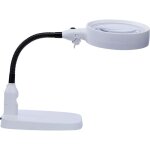 Grande loupe 10x avec lumire et support, design pliable avec lampe loupe 6 led pour les travaux de prs ...