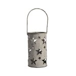 La grande prairie - petite lanterne toile fer 09x16cm