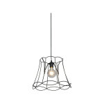 Granny frame - suspension - 1 lumire -  390 mm - noir - rtro - clairage intrieur - salon i chambre ...