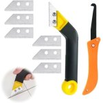 Grattoir � joints, lot de 9 grattoirs joints carrelage avec 7 lames de rechange et 1 scie coud�e, grattoir ...