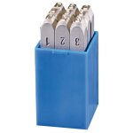 Ensemble de poinons de chiffres beta 100010k0 1 mm 9 units