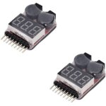 Green mobility - 2pcs rc lipo batterie moniteur alarme testeur checker basse tension alarme buzzer avec ...