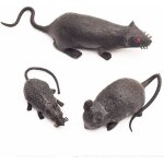 Green mobility - 3pcssouris en plastique r�alistes, accessoires de blague d'halloween, trompettes, d�corations ...