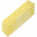 Green mobility - lot de 4 chiffons en microfibre wv pour nettoyeur de vitres karcher wv 2 plus n, wv ...