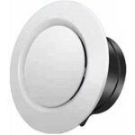 Green mobility - grille d'a�ration vmc ronde r�glable ? bride blanche 75 � 200 mm ? installation facile ...