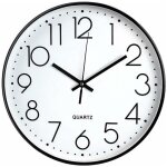 Green mobility - horloge murale sans tictac, moderne, silencieuse, grand cadran noir meubles d'int�rieur ...
