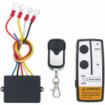 Green mobility - kit de telecommande de treuil sans fil universel dc12v 12v 50ft 2 telecommandes avevoyant ...
