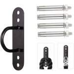 Green mobility - murs / plafond mont fourchette pour gym & home suspension sangles ancrer anneaux olympiques ...
