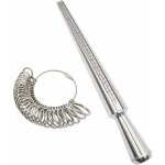 Green mobility - outil de mesure en acier � mandrin et anneaux pour d�finir la taille de bague qui convient ...