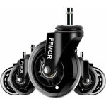 Grid cool roulettes chaise bureau, 5pcs roulettes universelles, roulement silencieux � 360�, protection ...