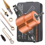 Grignoteuse de t�le double t�te rotative � 360� coupe - plaque de perceuse �lectrique de 1500 - 3000 ...
