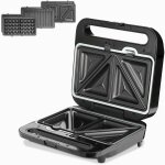 Grill lectrique 3en1 xxl 1000w appareil  sandwichs grill gaufrier appareil  croque monsieur - monzana ...