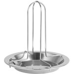Grill vertical en acier inoxydable pour poulet, support de cuisson antiadh�sif et �pais pour barbecue ...