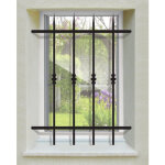 Dms - grille de defense manoir pour fenetre h= 125 cm x l= 80 cm (c�te tableau)