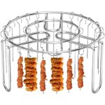Grilles pour friteuse sans huile porte brochettes vertical pour four