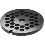 Grille taille 32 pour hachoir  viande - diamtre des trous 10mm, trou central 13, 4mm, acier - vhbw