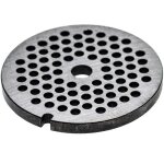 Grille taille 32 pour hachoir  viande - diamtre des trous 6mm, trou central 13, 4mm, acier - vhbw