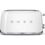 Grille - pain 2 fentes 1500w blanc - smeg - tsf02wheu