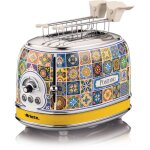 Grille - pain 2 tranches 810w ? 6 niveaux de dorure ? fonction d�cong�lation ? parois froides ? plateau ...