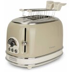 Grille - pain 2 tranches ariete 155 vintage puissance 810 w beige Grille - pain 2 tranches ariete 155 vintage puissance 810 w beige