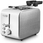 Grille - pain 2 tranches delonghi ctx 2203. w argent blanc 550 w