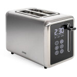 Grille - pain digital dod205 livoo 2 fentes larges 3, 5 cm 850 w panneau de contr�le tactile gris