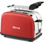 Grille - pain girmi tp5702 850w grille - pain rouge et argent