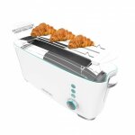 Cecotec ? grille - pain fente longue xl pour 2 tranches ? 1000 w ? syst�me d?extra - �l�vation ? 7 positions ...