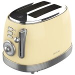 Grille - pain vertical vintage 800 light yellow - cecotec