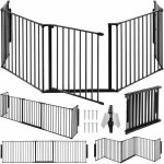 Tectake - barrière de sécurité agni 5 panneaux avec portillon - Tectake - barrière de sécurité agni 5 panneaux avec portillon -