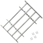 Vidaxl - grille rglable de scurit de fentres et 4 barres 700 - 1050 mm