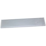 Grille de ventilation pour four, module 600mm, plastique et aluminium, anodisé mat - emuca Grille de ventilation pour four, module 600mm, plastique et aluminium, anodisé mat - emuca