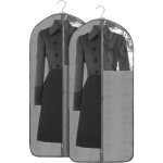 Gris - 24'' x 53'' (135 x 60 cm), housse de robe pliable, housse de protection 2 pi�ces pour jupes longues, ...