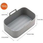(gris)accessoire air fryer - moule silicone pour air fryer - 2pcs gris - avec gants de cuisine - 1pc