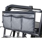 Gris - sac de fauteuil roulant, sacoch fauteuil roulant, sac lateral pour fauteuil roulant pour accoudoirs ...
