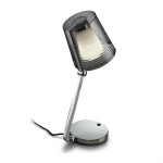 Grok - lampe de table r�glable � 1 lumi�re, chrome avec abat - jour fum�, e14 - leds - c4