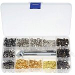 Grommet lot de 400 ?illets en m�tal avec bo�te de rangement, pour remplacement d'accessoires