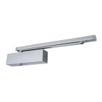 Groom - ferme porte type gr 3500 bc pose type b force 3 - 5 avec frein  l'ouverture argent