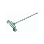 Groom - ferme - porte l�ger m�canique tirex 52 - argent - galet double