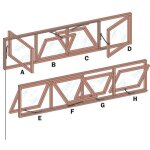 Liaison 4, 5 m pour ferme - imposte  poigne coulissante liobal 500 groom