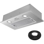Groupe filtrant 52cm 300 m3 / h filtre a charbon evacuation eclariage led - 913ass52 - ciarra Groupe filtrant 52cm 300 m3 / h filtre a charbon evacuation eclariage led - 913ass52 - ciarra