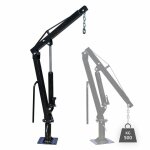 Helloshop26 - grue de levage pick up remorque 500 kg tte pivotante 360 charger dcharger
