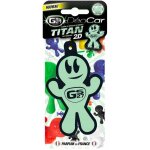 Gs27 - dsodorisant voiture plaquette deocar titan 2d, aloe vera