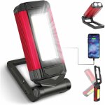 Gu. b / bon lampe torche travail led rechargeable puissante, lampe baladeuse avec lumire rouge, lampe ...