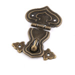 Gu. b / bon loquet d�coratif pour meuble, bo�te � bijoux - style r�tro - avec verrou, couleur bronze