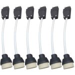 Gu10 support de lampe, douille d'ampoule connecteur, adaptateur pour led et halog�ne, base en c�ramique ...