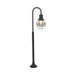 Guardado - lampe sur pied extrieur - 1 lumire - h 1265 mm - noir - rustique - clairage extrieur - ...