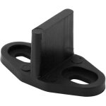 Guide de plancher en plastique enduit noir pour l'accessoire de mat�riel de porte de fond de porte de ...