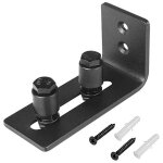 Guide pour portail rails au sol coulissants 1 pi�ces fontainebleau 115x50x65x5mm ?le noir?